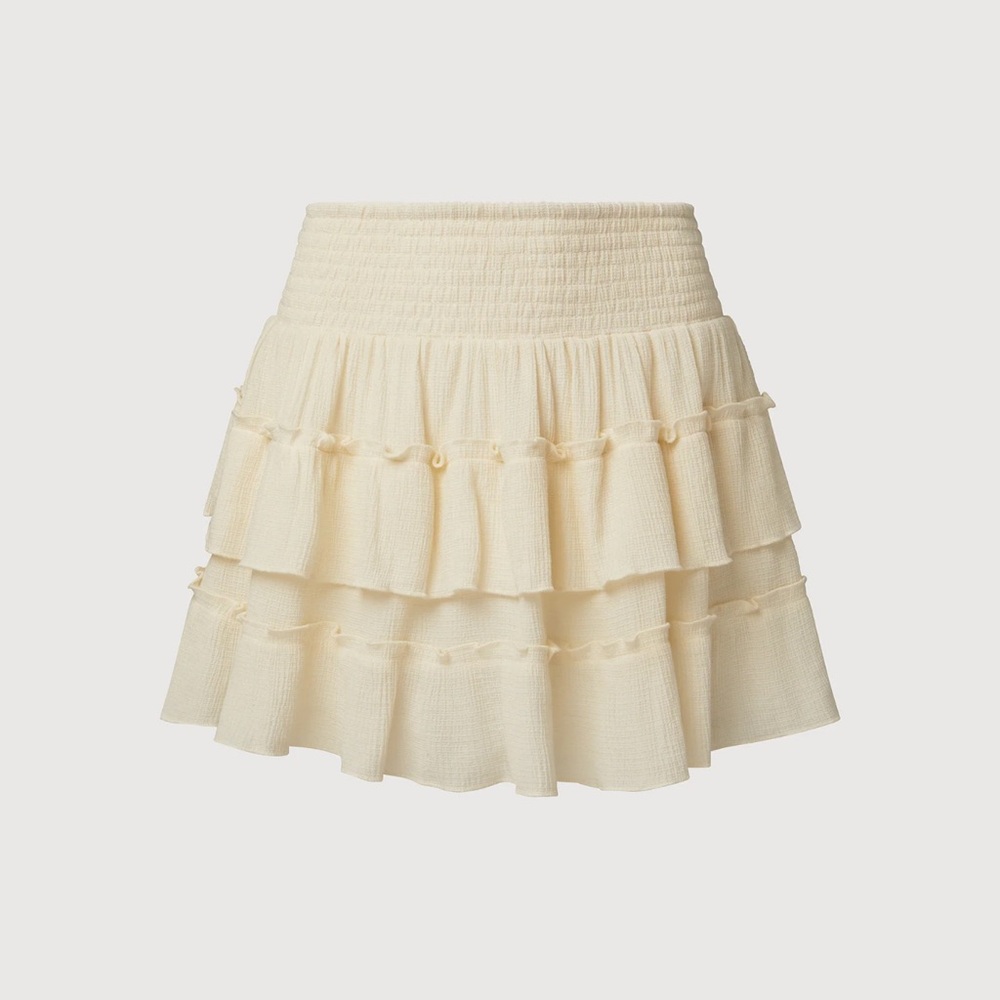 Cream Ruffled Two-Piece Set - Picture 5 of 6